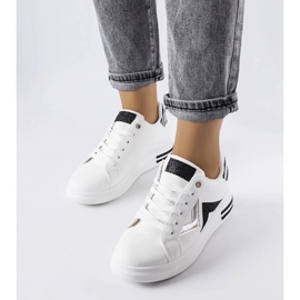 D/GMR Sneakers con plateau in bianco e nero di Monty 1