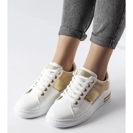 D/GMR Sneakers bianche con inserti beige di Deans 1