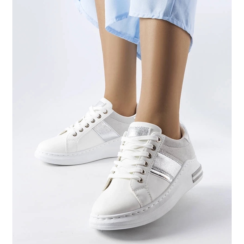 D/GMR Sneakers bianche con inserti grigi di Deans 1