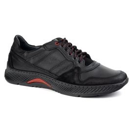 Olivier Schede in pelle da uomo -Scarpe Stimi Sport 315GT FLOTER NERO 1