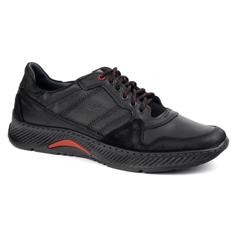 Olivier Schede in pelle da uomo -Scarpe Stimi Sport 315GT FLOTER NERO 1