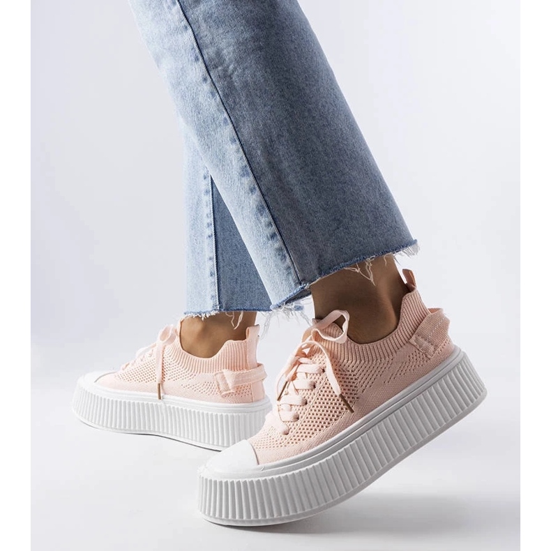 D/GMR Sneakers rosa con tomaia elastica di Jardine 2