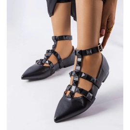D/GMR Ballerine nere con una spettacolare chiusura Blur nero 1