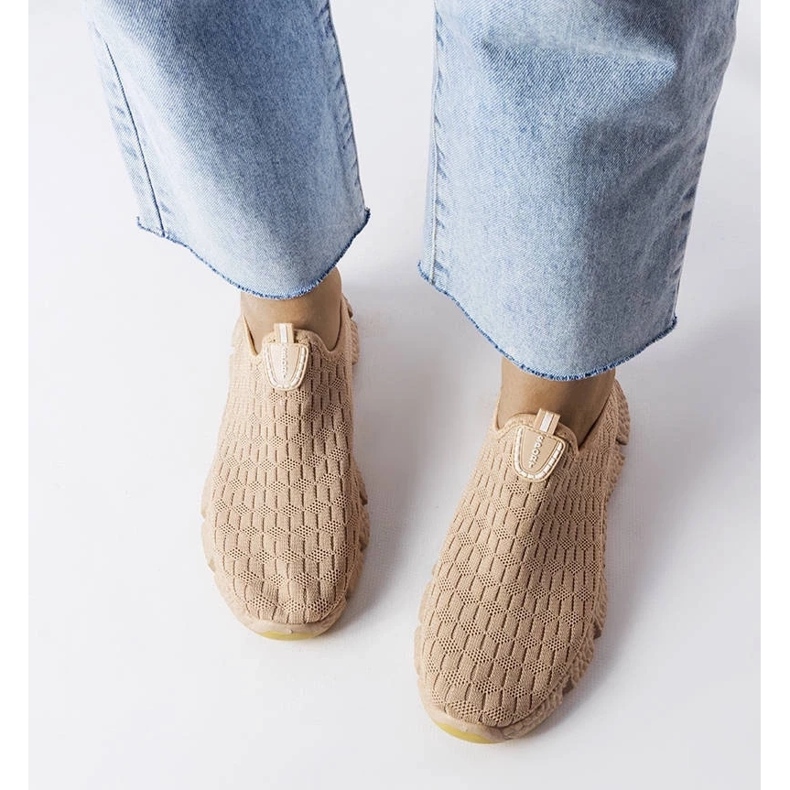 D/GMR Sneaker slip-on sportive beige di Obenor 2