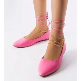 D/GMR Ballerine rosa con chiusura decorativa di Donat 2