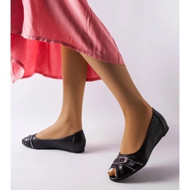D/GMR Ballerine traforate nere con strass di Creek 1