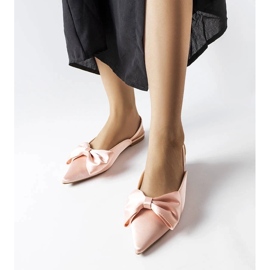 D/GMR Longhena ballerine tacco aperto rosa 1
