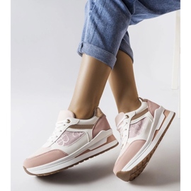 D/GMR Sneakers rosa con inserto fantasia di Genovesee 1