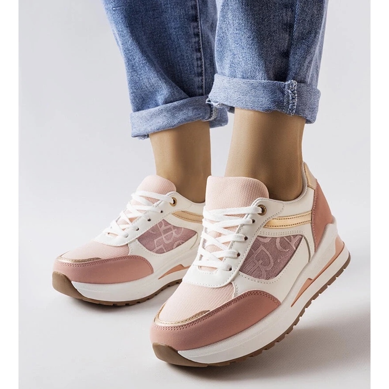 D/GMR Sneakers rosa con inserto fantasia di Genovesee 2