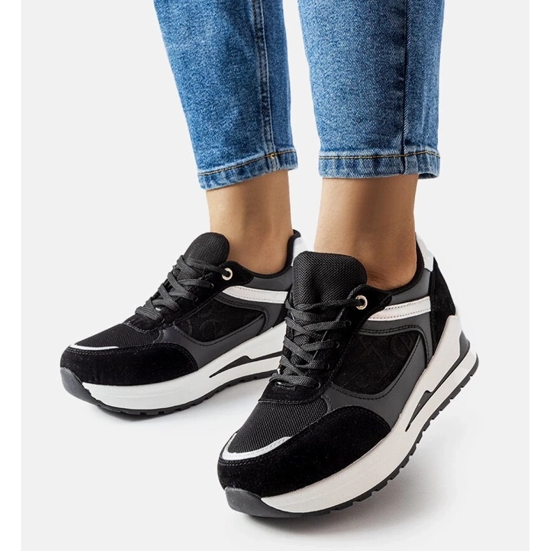 D/GMR Sneakers nere con inserto Genovesee nero 2