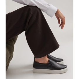 Towns Sneaker slip-on nere traforate nero 2