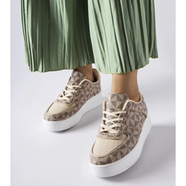 D/GMR Sneakers beige decorate con il monogramma Sands 1