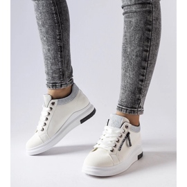 D/GMR Sneakers con zeppa bianche Birmingham bianco 2