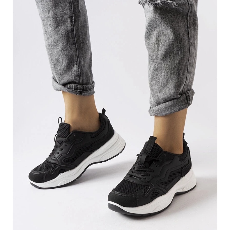 D/GMR Scarpe da ginnastica sportive nere cave nero 2