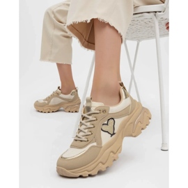 Sneaker femminili Solara Khaki beige 2
