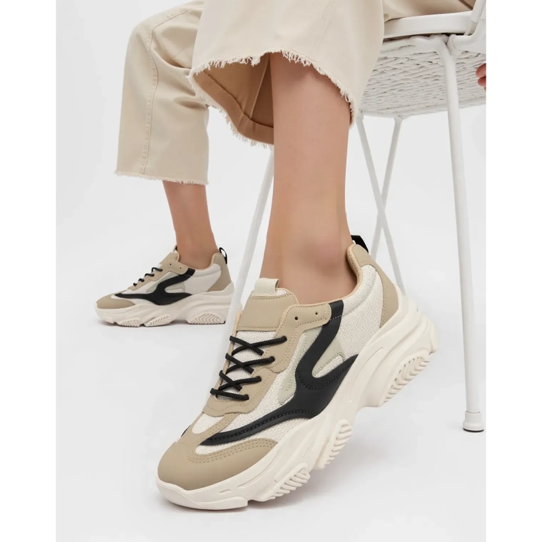Sneaker nere Zenna femminile beige 1