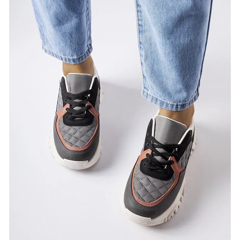 D/GMR Sneakers grigie con inserti colorati di Esquibel grigio 2