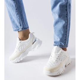 D/GMR Sneakers bianche con inserto argento di Esquibel bianco 2