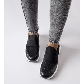 D/GMR Sneakers nere con strass di Algiso nero 2