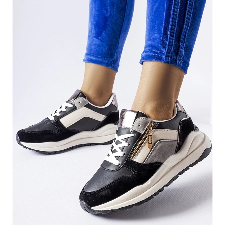 D/GMR Sneakers Cecchi bianche e nere nero 2