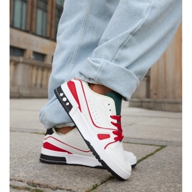 D/GMR Le scarpe bianche e rosse di Archie con la linguetta verde bianca 2