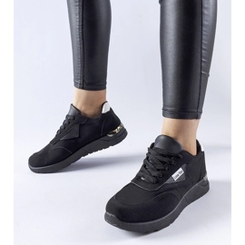 D/GMR Sneaker Geraldino in tessuto nero 1