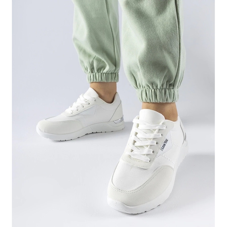 D/GMR Sneakers in tessuto bianco di Geraldino 2