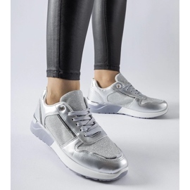 D/GMR Sneaker grigie con filo decorativo di Facondo grigio 2