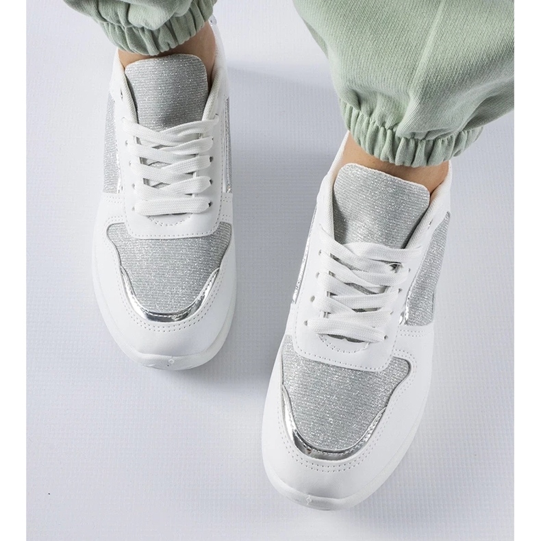 D/GMR Sneaker bianche con filo decorativo di Facondo bianco 2
