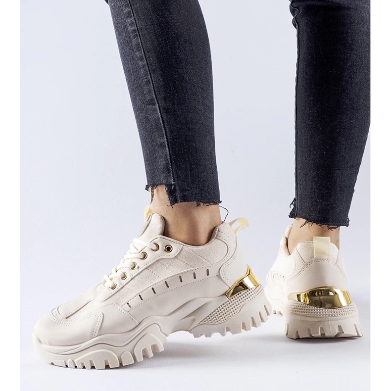 D/GMR Scarpe da ginnastica sportive Laudes beige 2