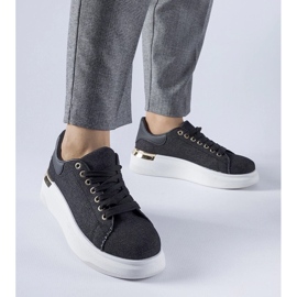 D/GMR Sneakers nere con plateau Scuderlando nero 1