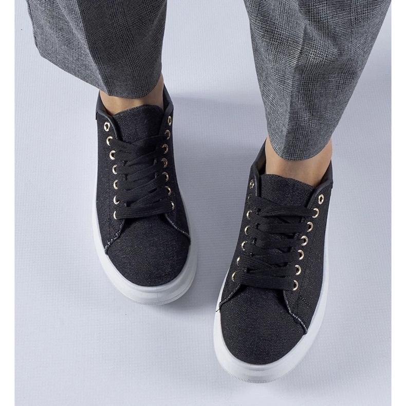 D/GMR Sneakers nere con plateau Scuderlando nero 2