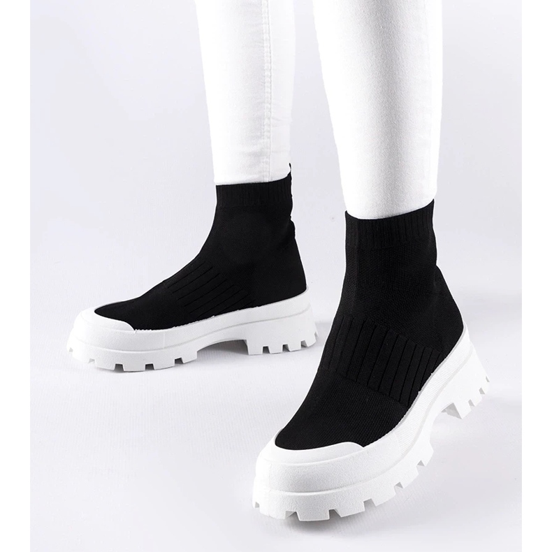 D/GMR Sneaker nere con tomaia flessibile Varden nero 1