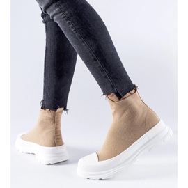 D/GMR Sneaker marroni con tomaia elastica di Gadbois marrone 2