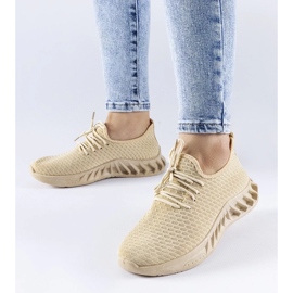 D/GMR Sneaker in tessuto beige di Derek 1