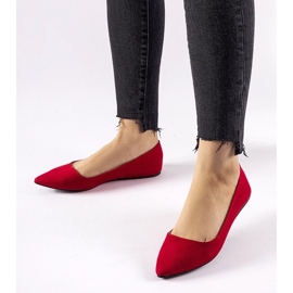 D/GMR Ballerine rosse a punta Riv rosso 2