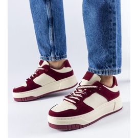 D/GMR Sneakers bordeaux sulla piattaforma Crim rosso 2