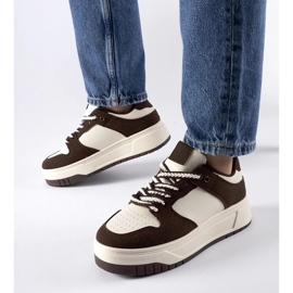 D/GMR Sneakers marroni sulla piattaforma Crim marrone 1