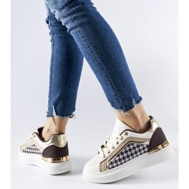 D/GMR Sneaker Briercliff glitter marrone e beige 2