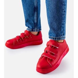 D/GMR Sneakers rosse con chiusura in velcro di Paré rosso 2