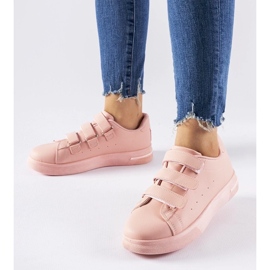D/GMR Sneakers Paré rosa con chiusura in velcro 2