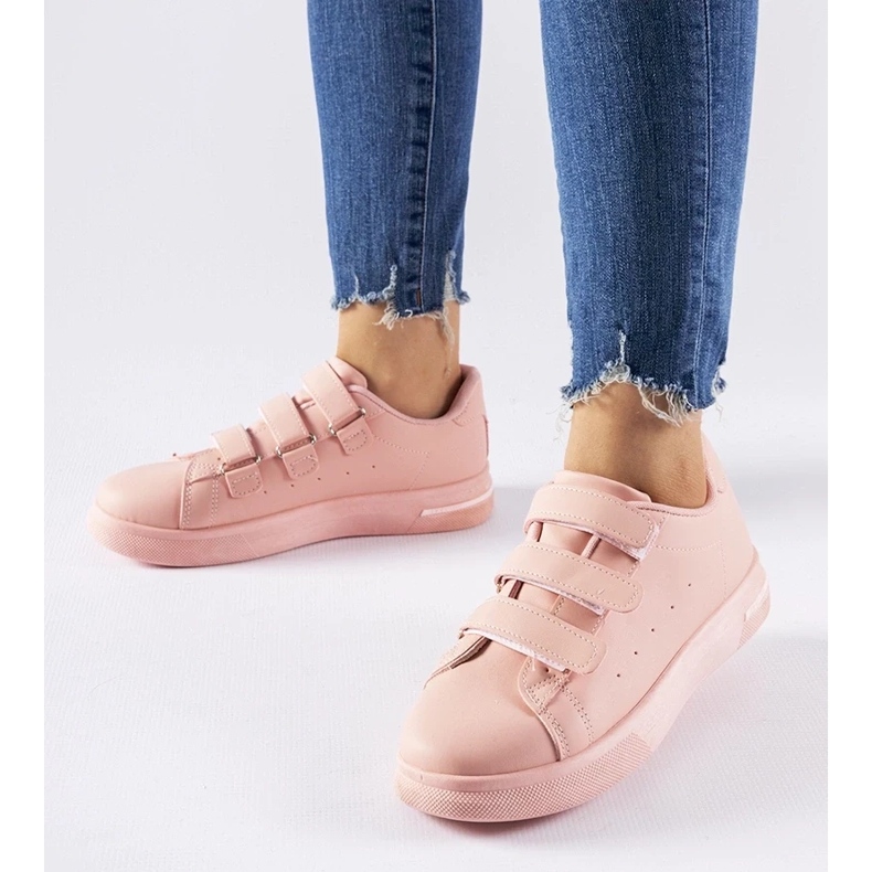 D/GMR Sneakers Paré rosa con chiusura in velcro 2