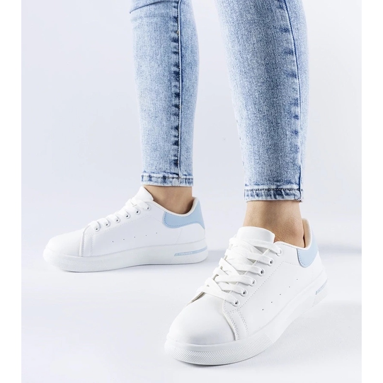 D/GMR Scarpe da ginnastica Leland bianche e blu bianca 2