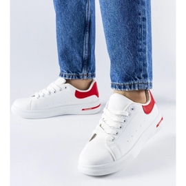 D/GMR Scarpe da ginnastica Leland bianche e rosse bianco 2