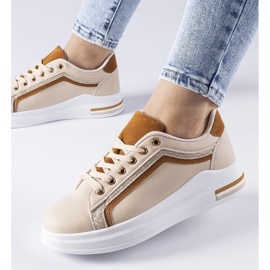 D/GMR Scarpe da ginnastica beige sulla piattaforma Mayfield 1