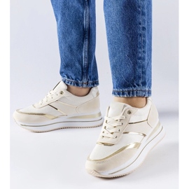 D/GMR Sneaker beige sulla piattaforma Nutter 1