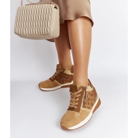 D/GMR Scarpe da ginnastica con zeppa Knoxville marroni marrone 2