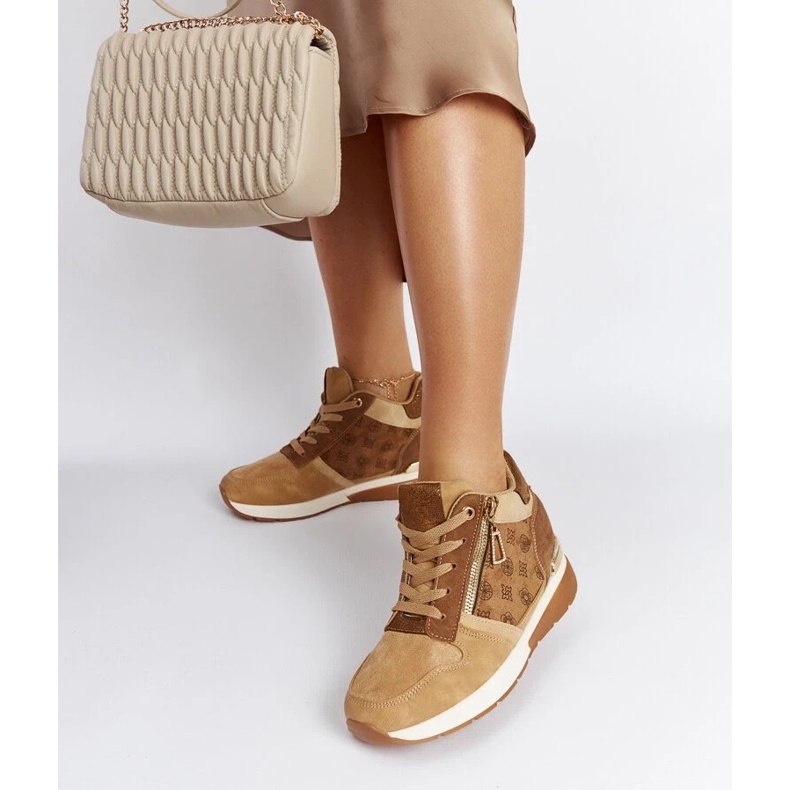 D/GMR Scarpe da ginnastica con zeppa Knoxville marroni marrone 2