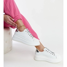 D/GMR Sneaker bianche sulla piattaforma GoE NN2N4033 bianco 2