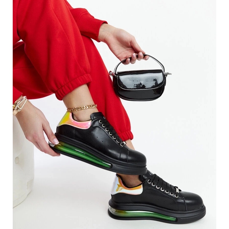 D/GMR Sneaker nere sulla piattaforma GoE NN2N4030 nero 1